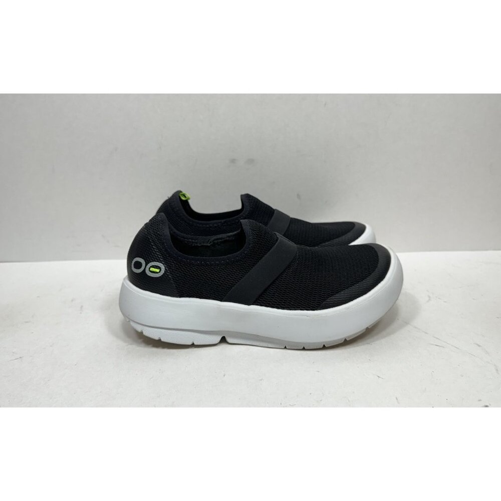 OOFOS OOmg eeZee Mesh Slip On Black‎ Recovery Shoes Sneakers Womens Size 5